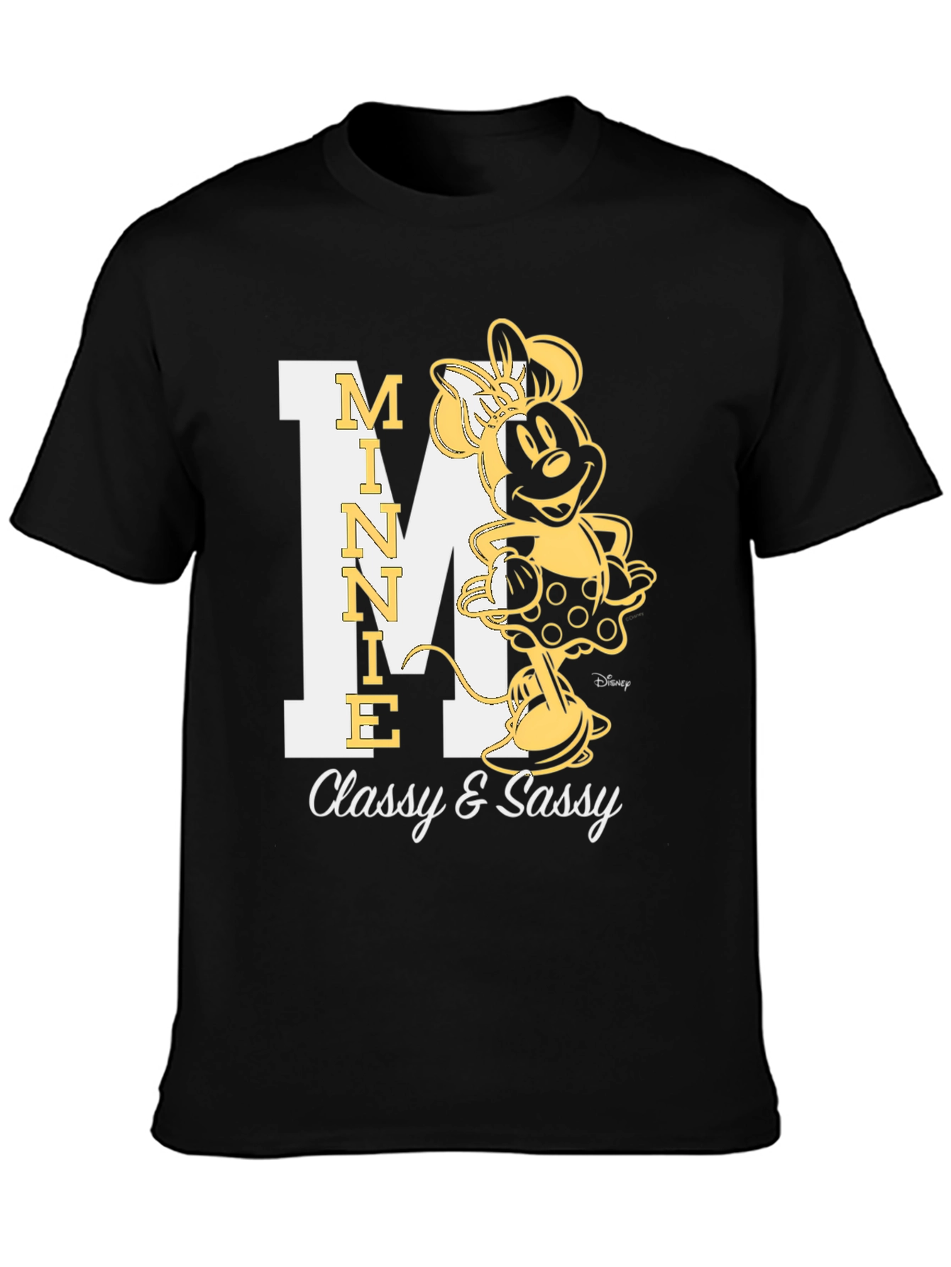 Minnie Mouse Classy & Sassy Black T-Shirt