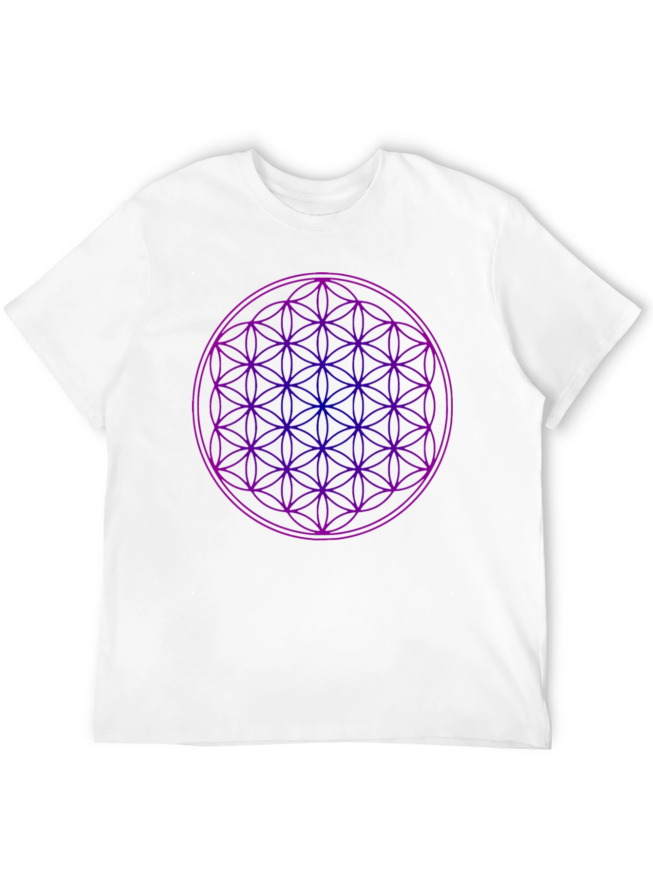 Geometric Flower of Life Graphic Tee - Unisex