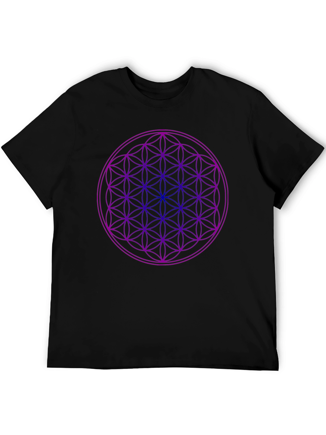 Geometric Flower of Life Graphic Tee - Unisex