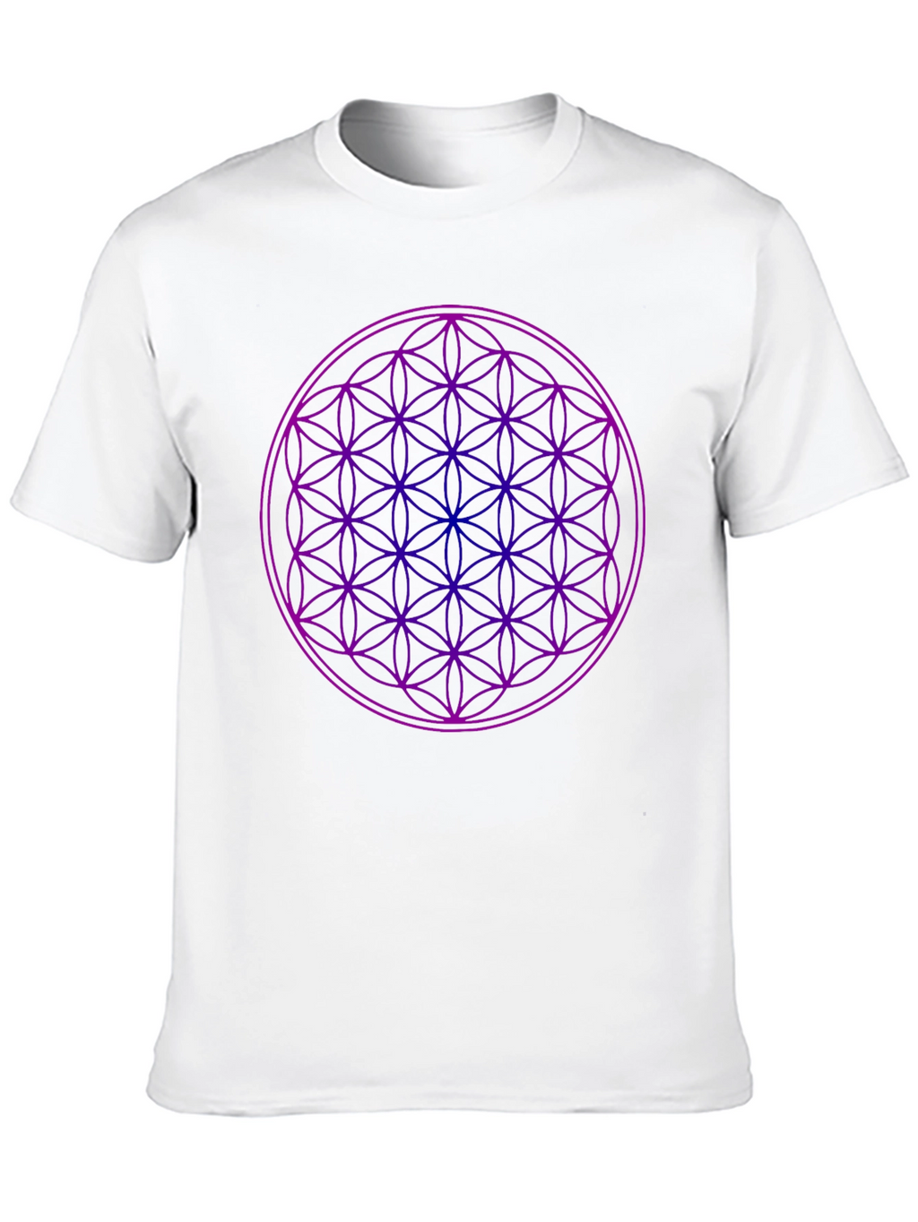 Geometric Flower of Life Graphic Tee - Unisex