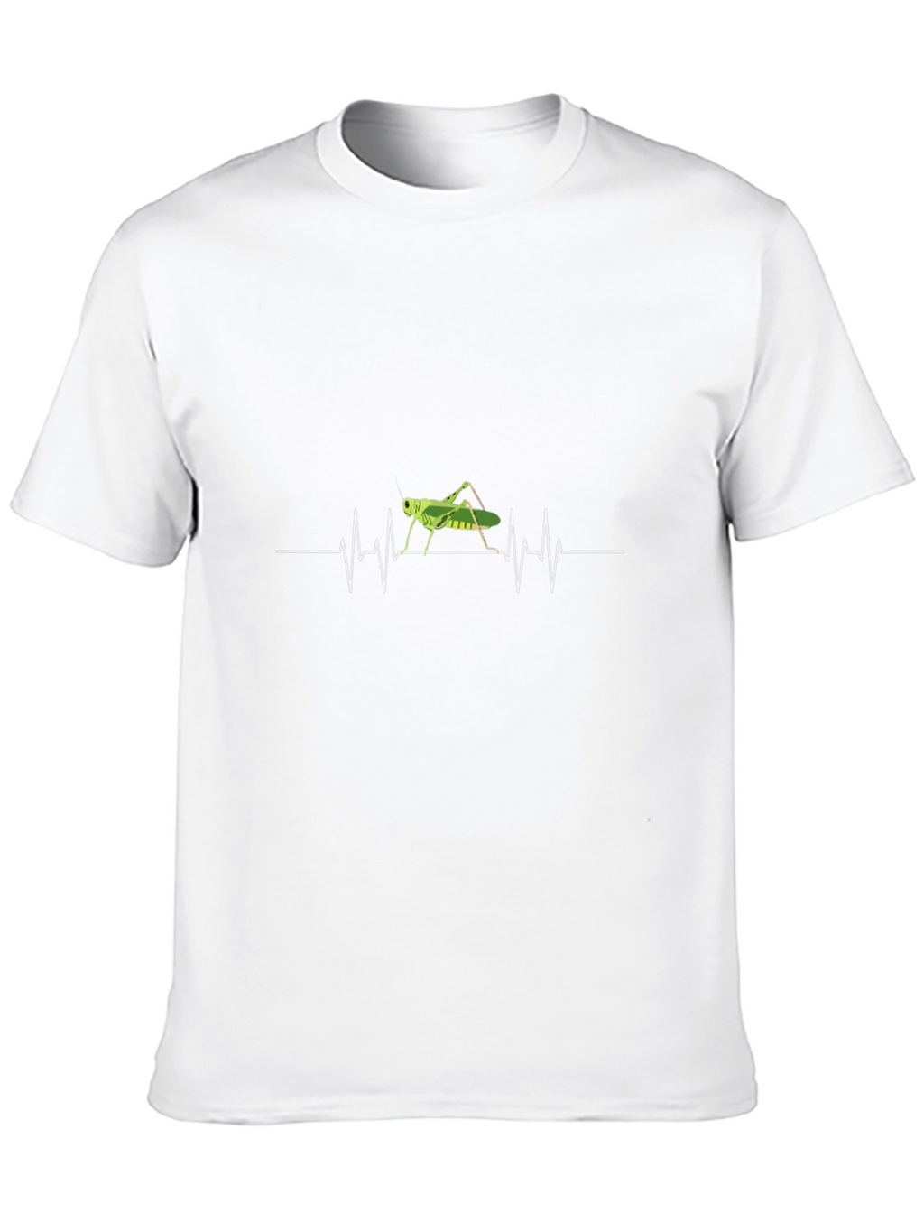 Grasshopper Heartbeat T-Shirt - Black Cotton Tee
