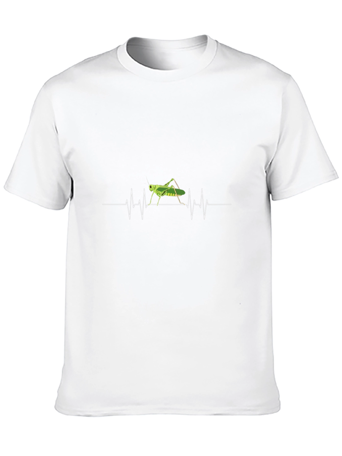 Grasshopper Heartbeat T-Shirt - Black Cotton Tee