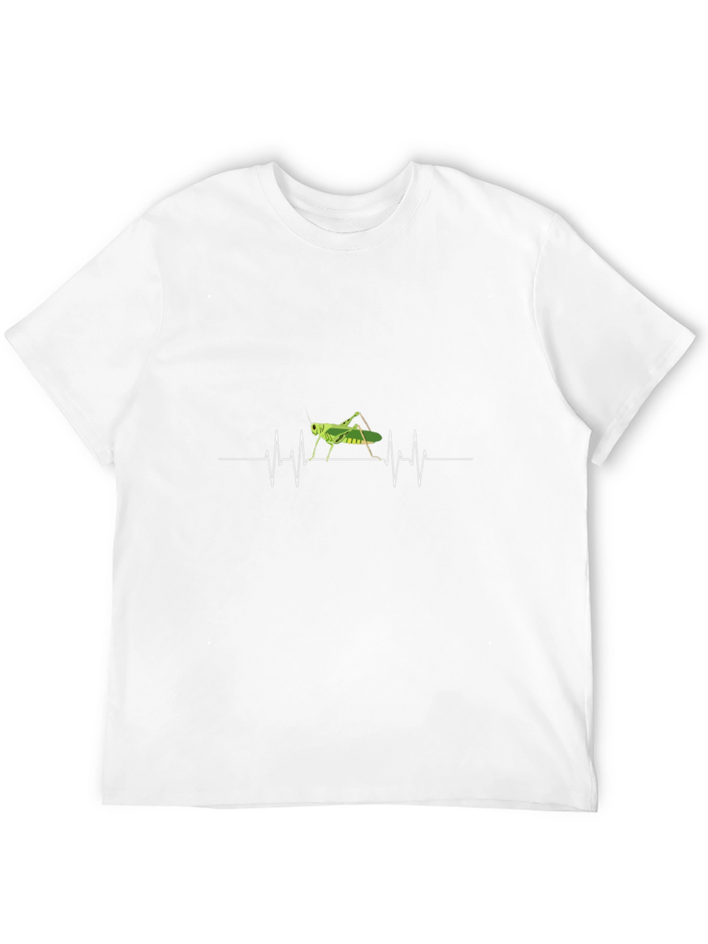 Grasshopper Heartbeat T-Shirt - Black Cotton Tee