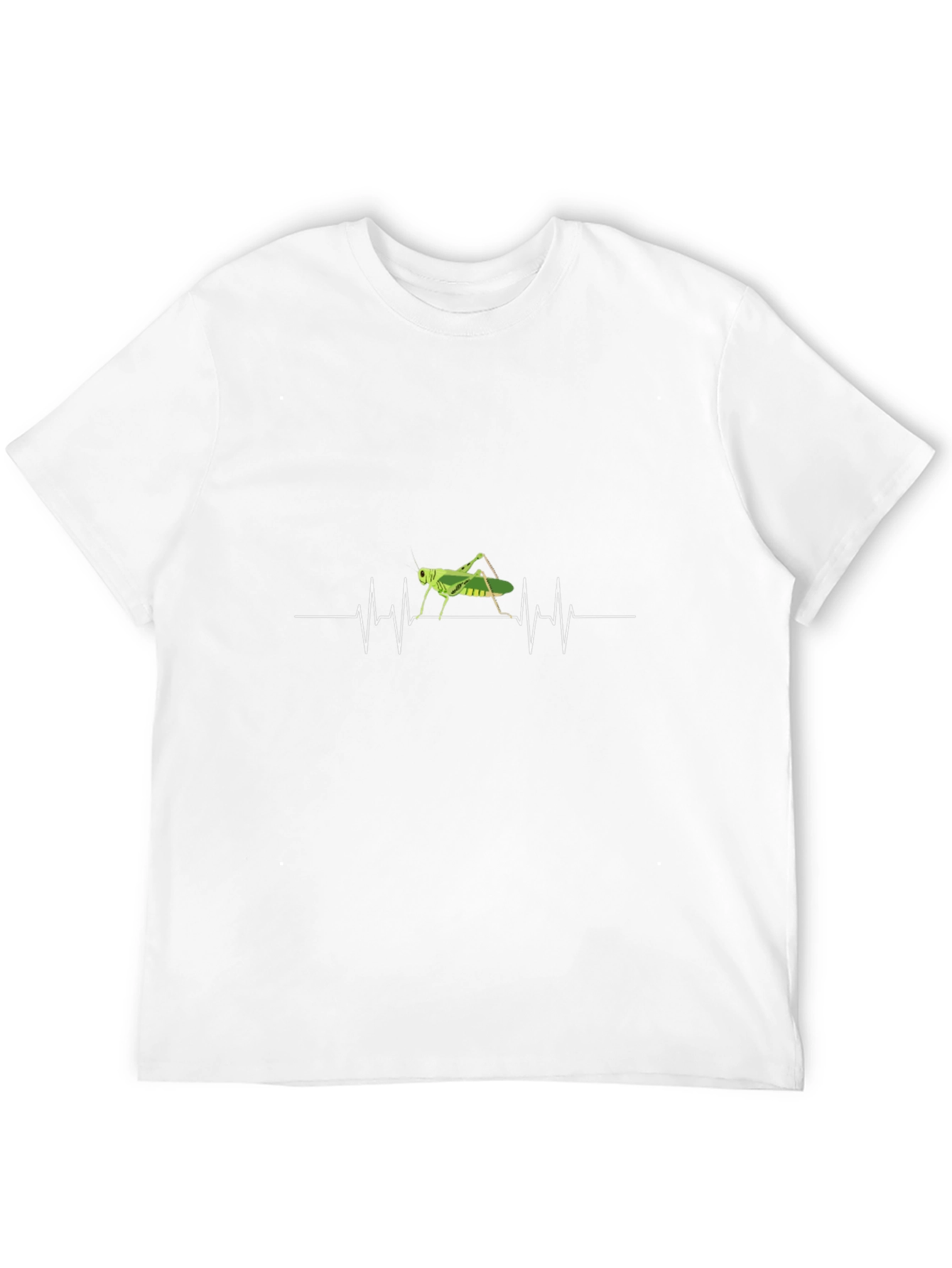 Grasshopper Heartbeat T-Shirt - Black Cotton Tee