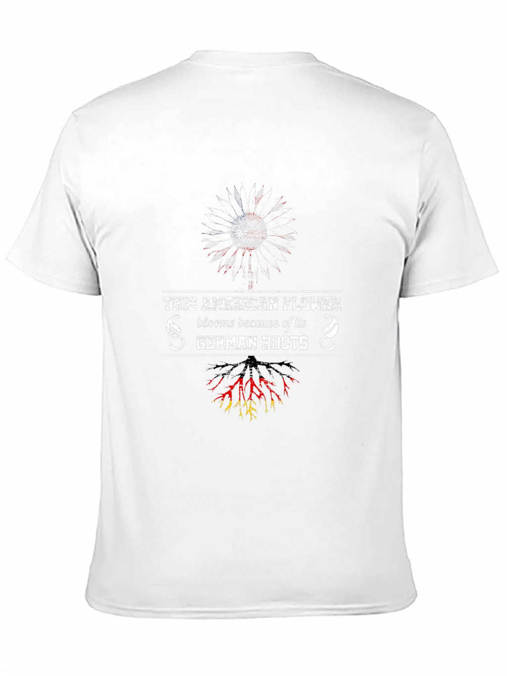 American Flower German Roots Graphic T-Shirt