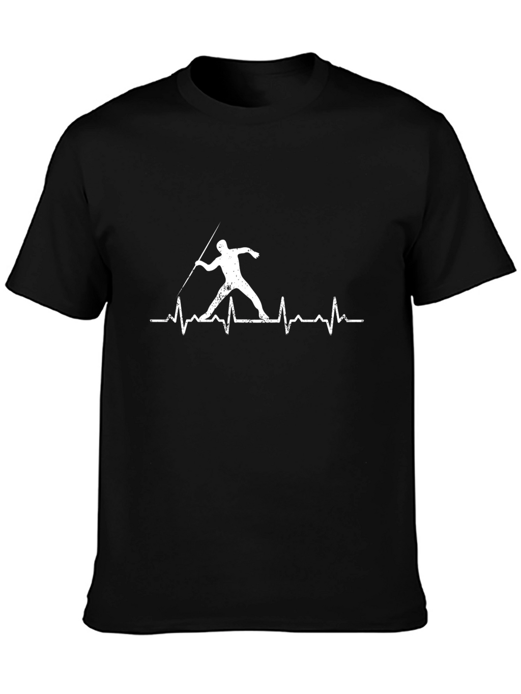 Javelin Thrower Heartbeat T-Shirt - Track & Field Tee