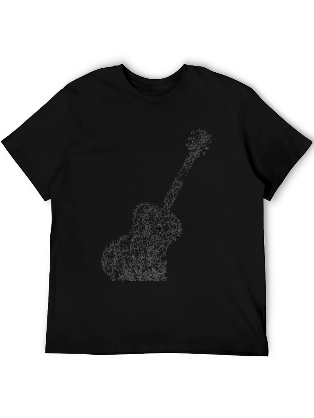 Guitar Silhouette Black T-Shirt