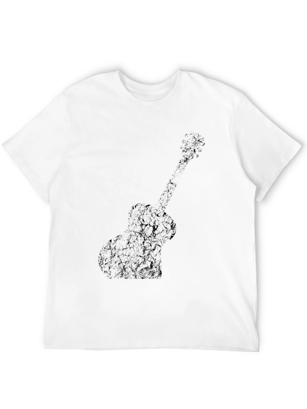 Guitar Silhouette Black T-Shirt