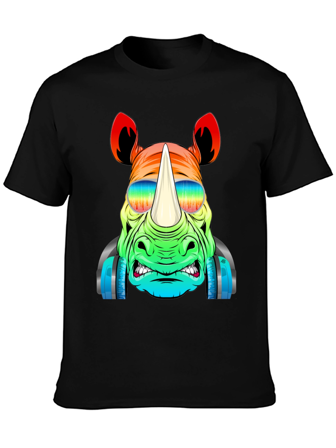 Cool Rhino T-Shirt - Colorful Graphic Tee