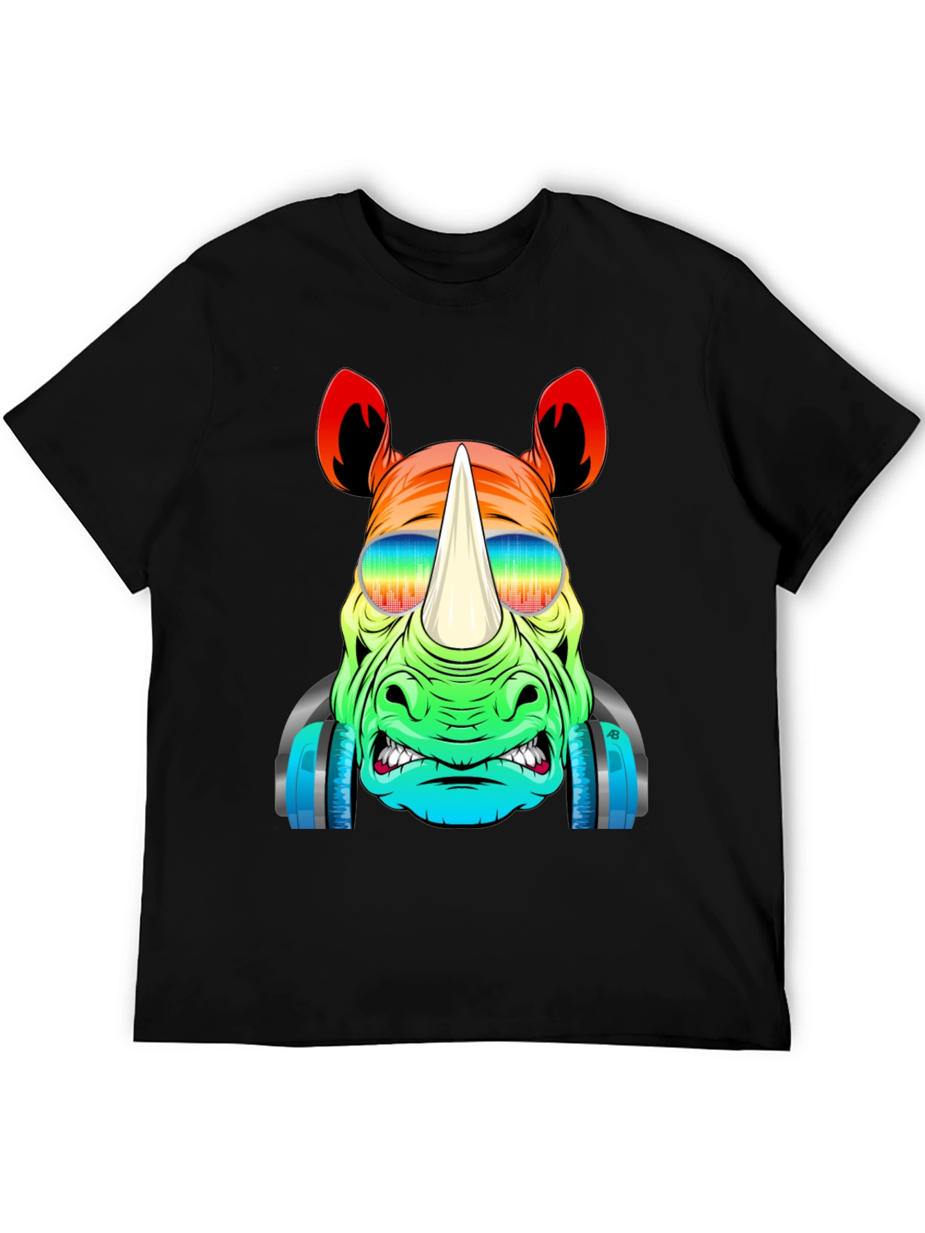 Cool Rhino T-Shirt - Colorful Graphic Tee