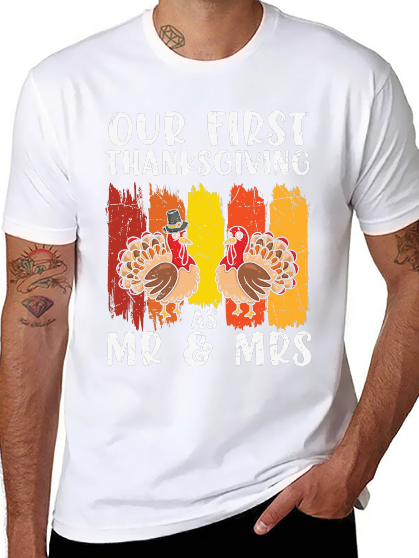 Our First Thanksgiving Mr & Mrs T-Shirt