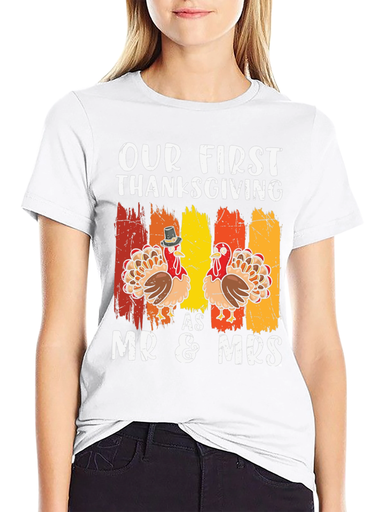 Our First Thanksgiving Mr & Mrs T-Shirt