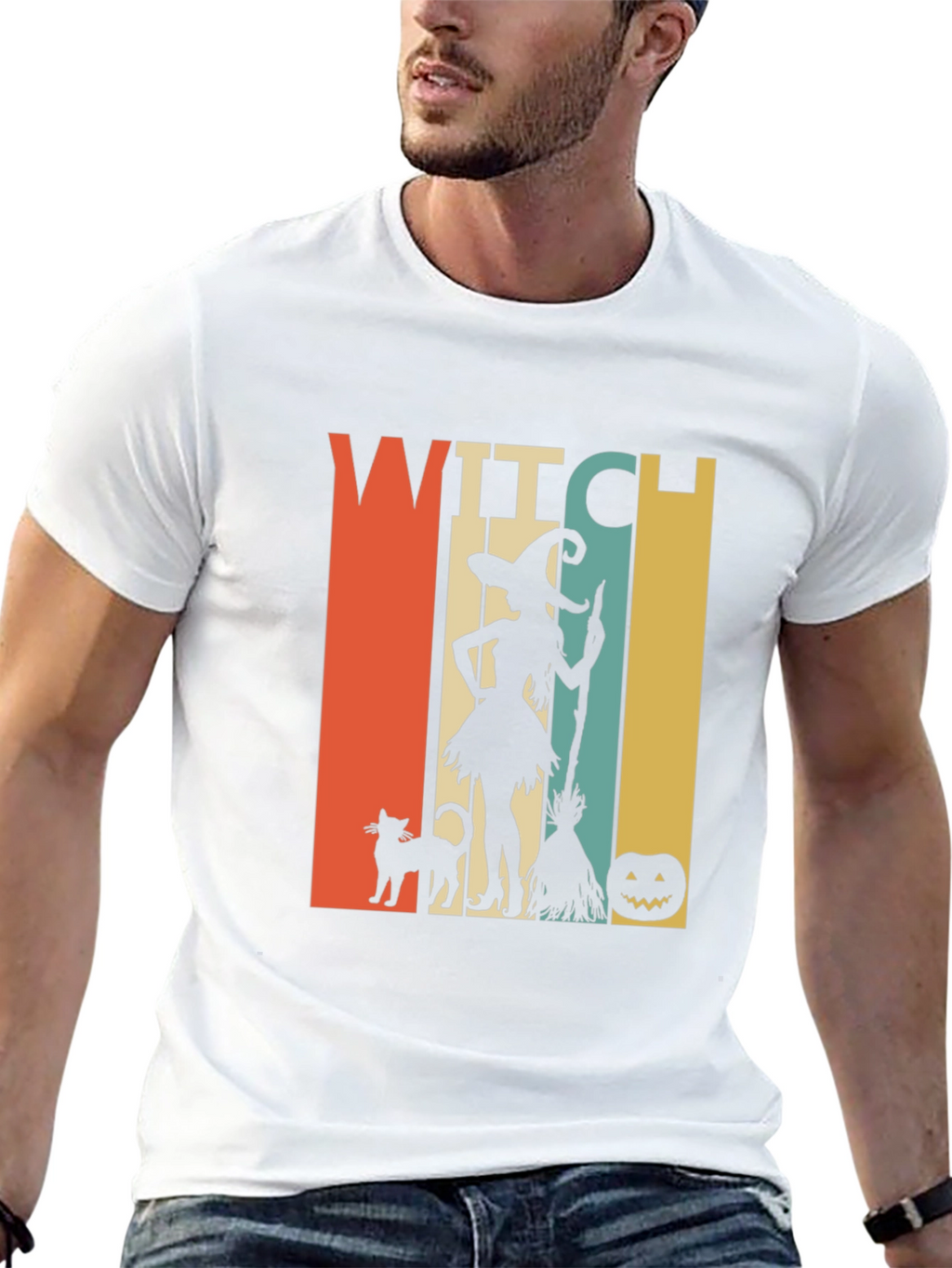 Witch Halloween T-Shirt - Retro Style Tee