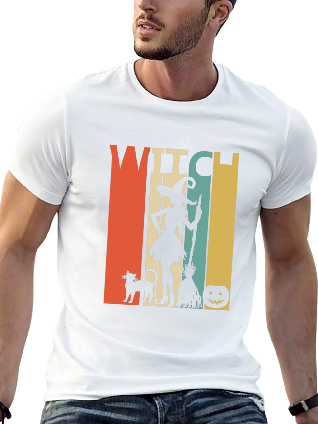 Witch Halloween T-Shirt - Retro Style Tee