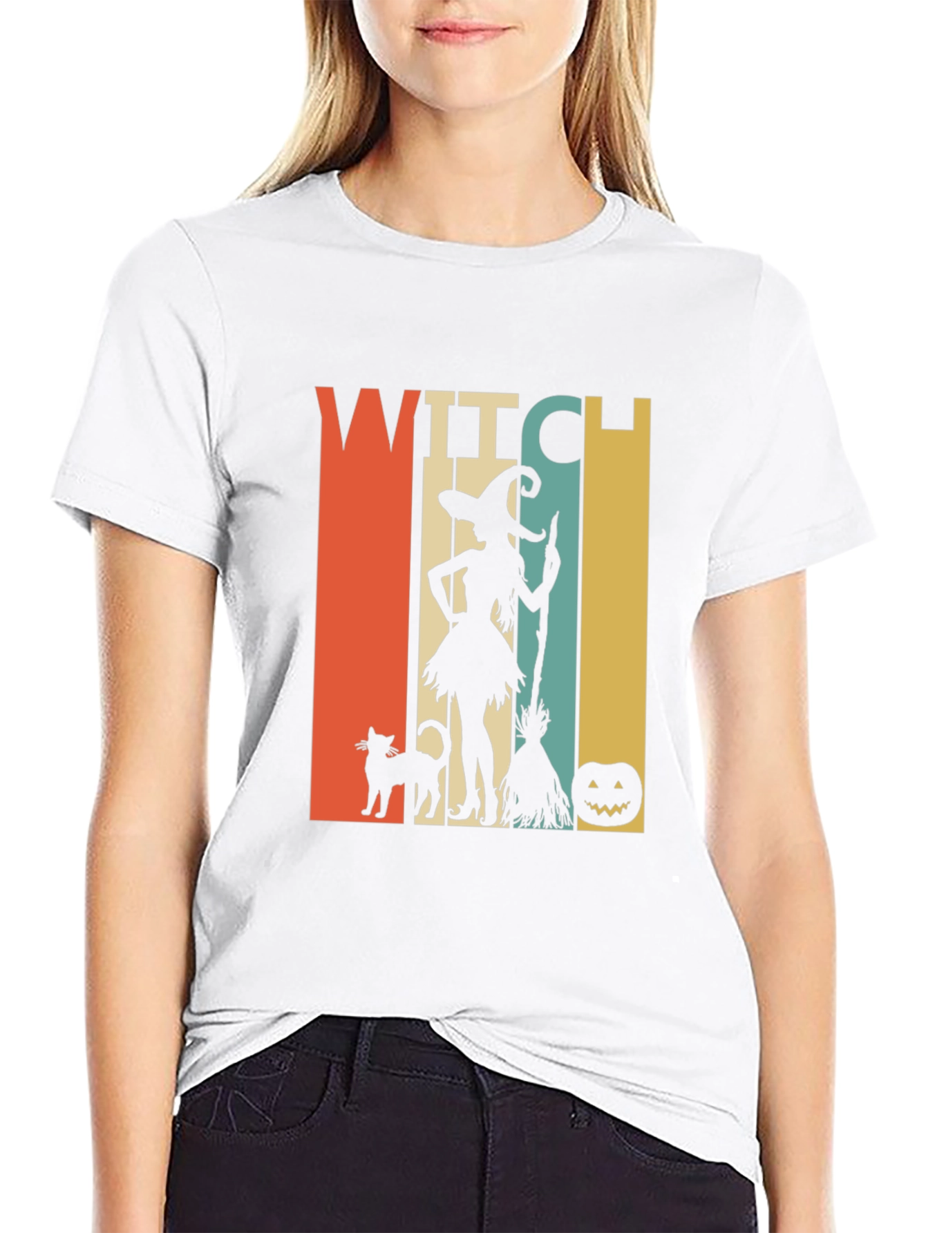 Witch Halloween T-Shirt - Retro Style Tee