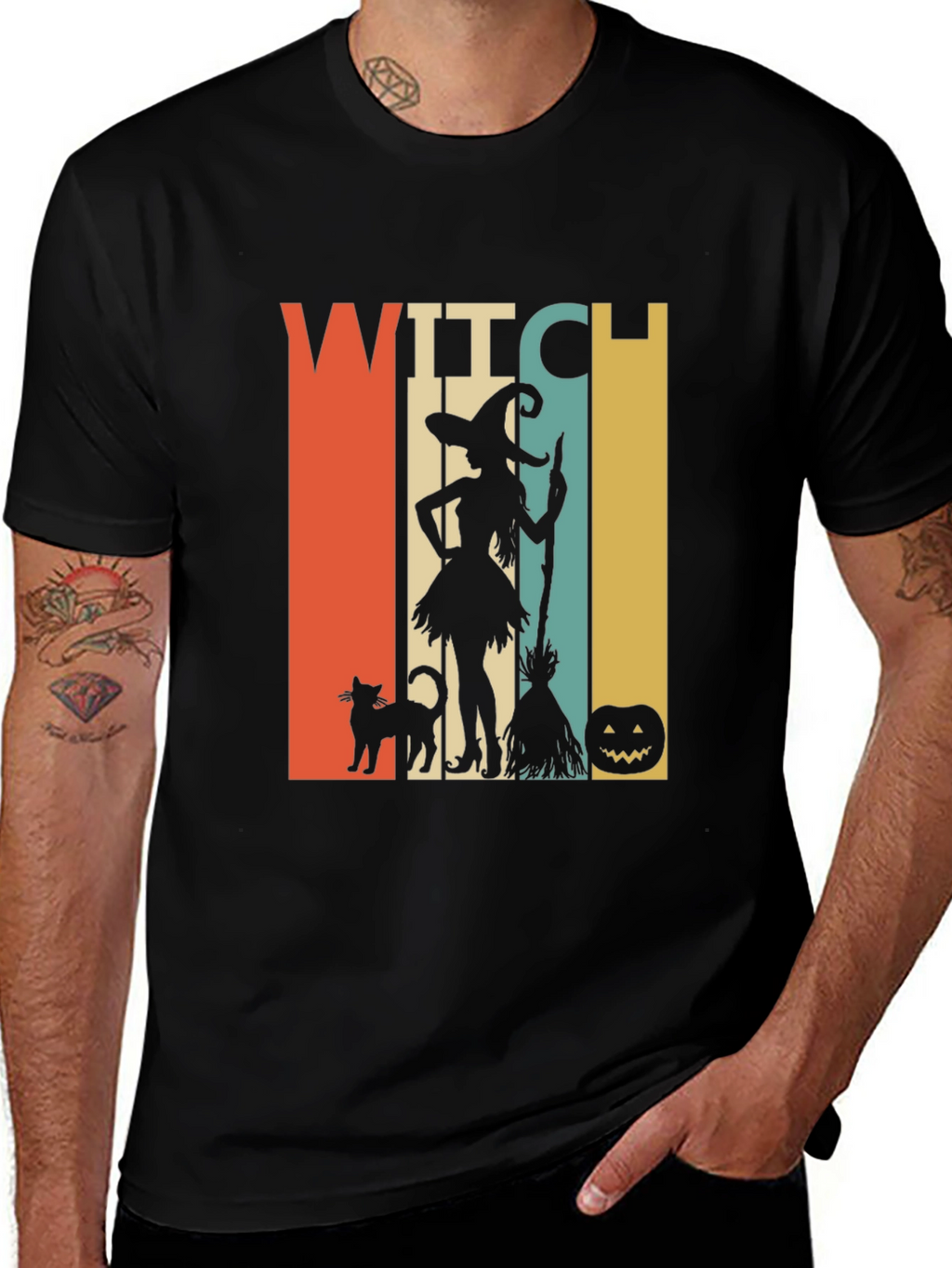 Witch Halloween T-Shirt - Retro Style Tee