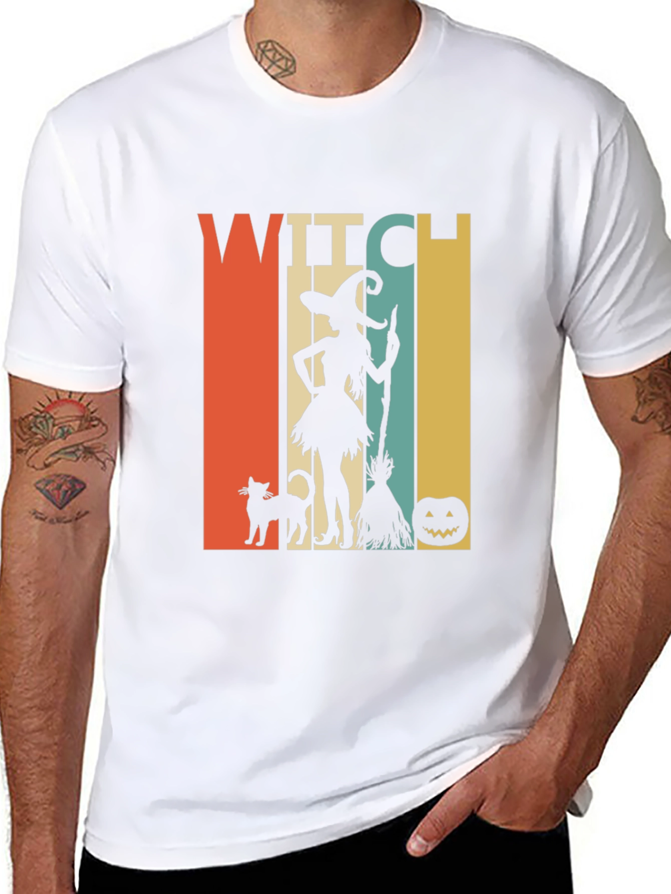 Witch Halloween T-Shirt - Retro Style Tee