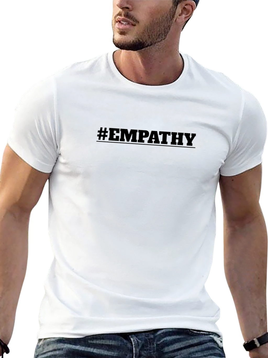 #Empathy Graphic T-Shirt - Black