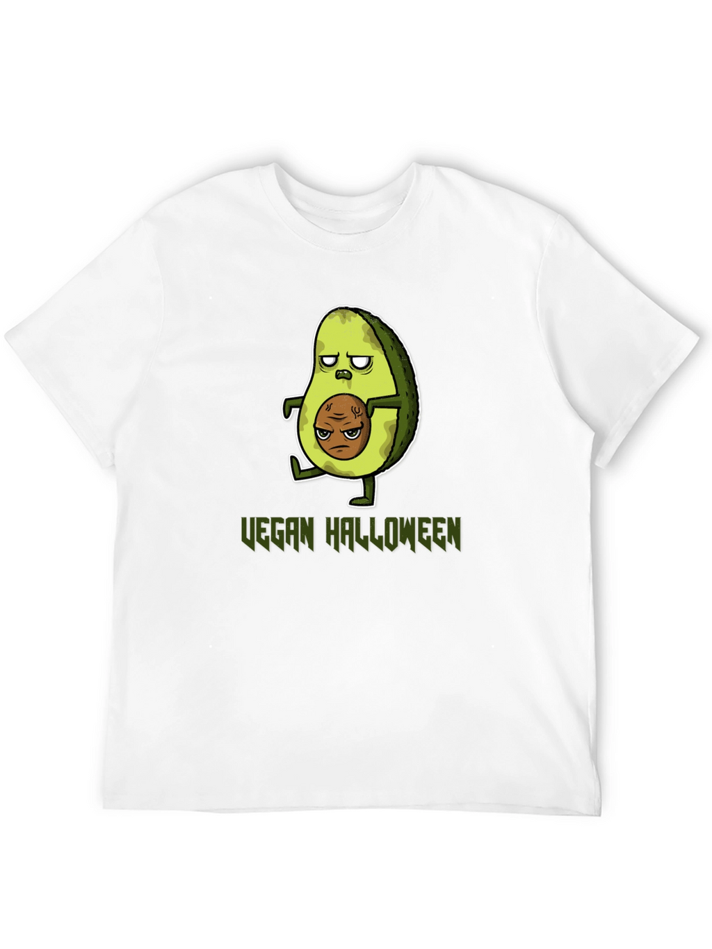 Vegan Halloween T-Shirt - Avocado Zombie
