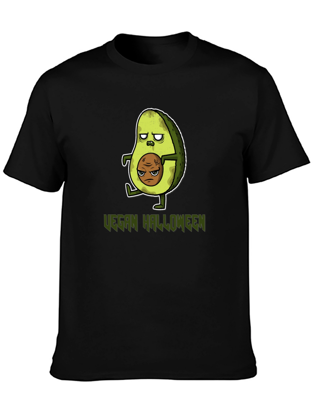 Vegan Halloween T-Shirt - Avocado Zombie