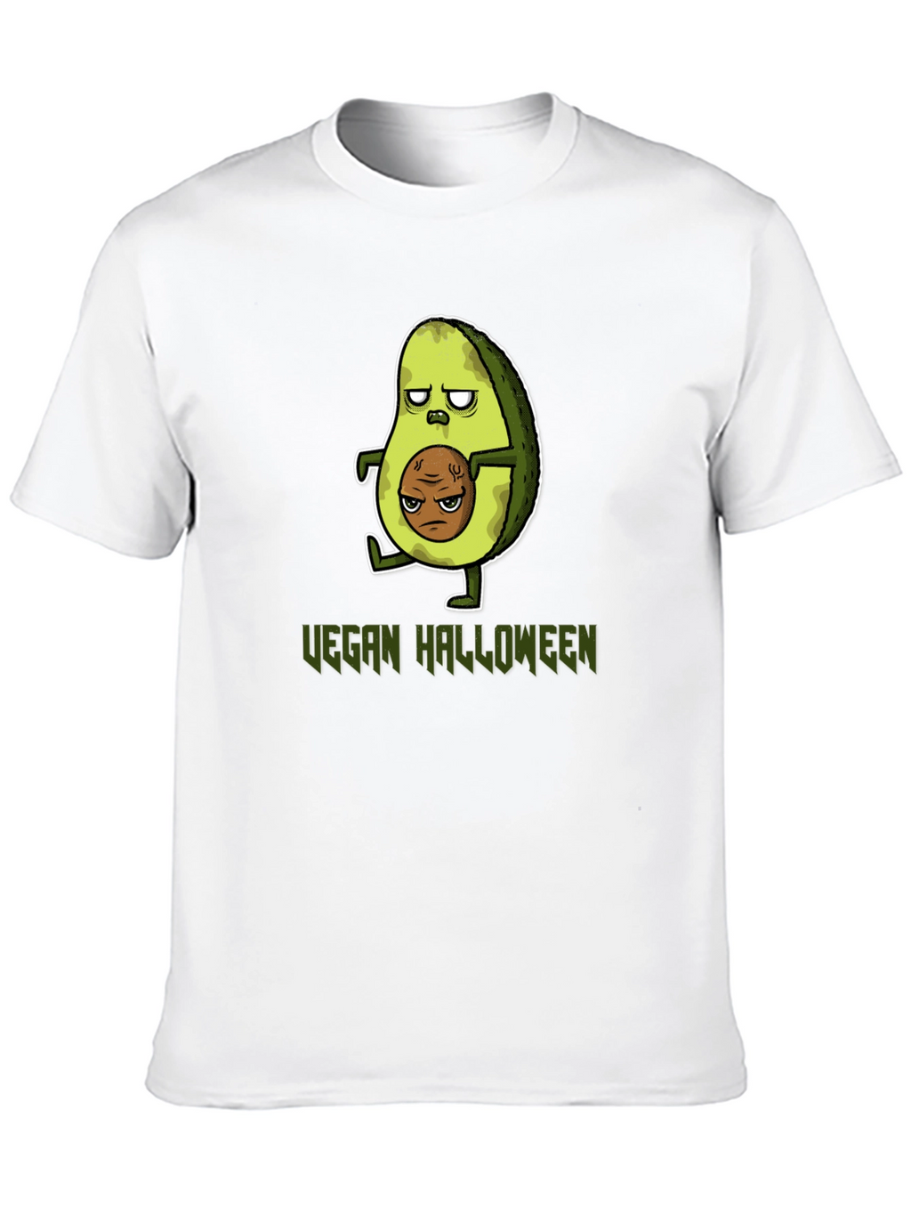 Vegan Halloween T-Shirt - Avocado Zombie