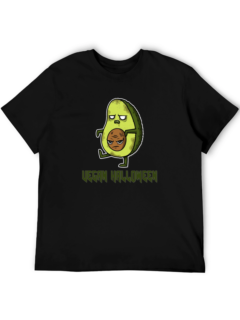 Vegan Halloween T-Shirt - Avocado Zombie