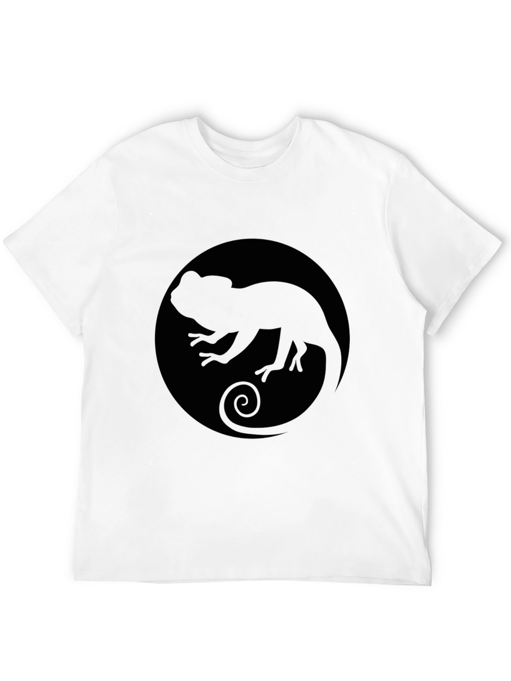 Chameleon Silhouette Black T-Shirt