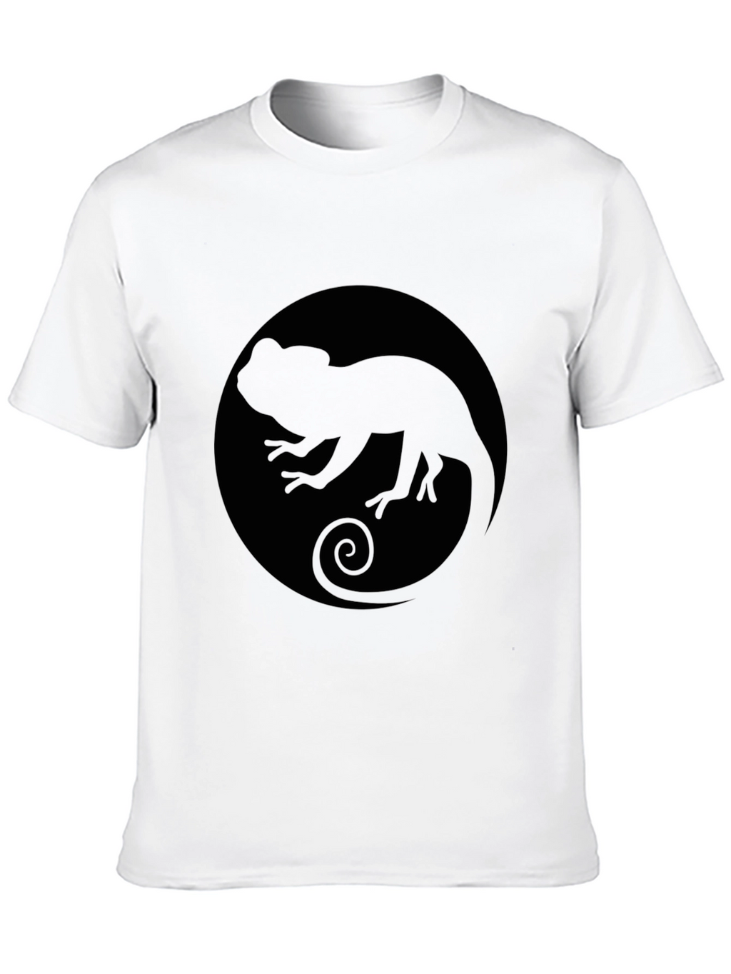 Chameleon Silhouette Black T-Shirt