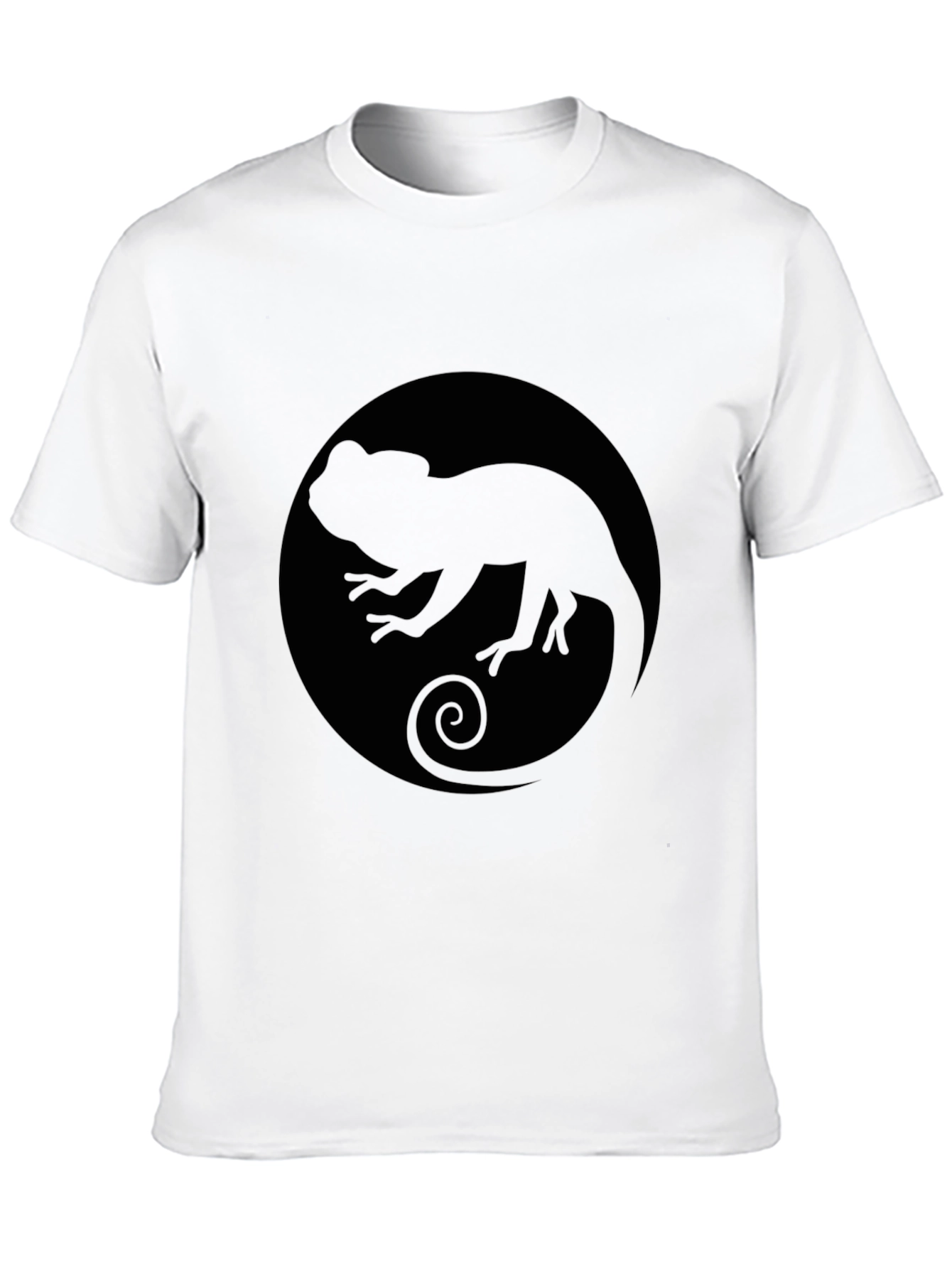 Chameleon Silhouette Black T-Shirt