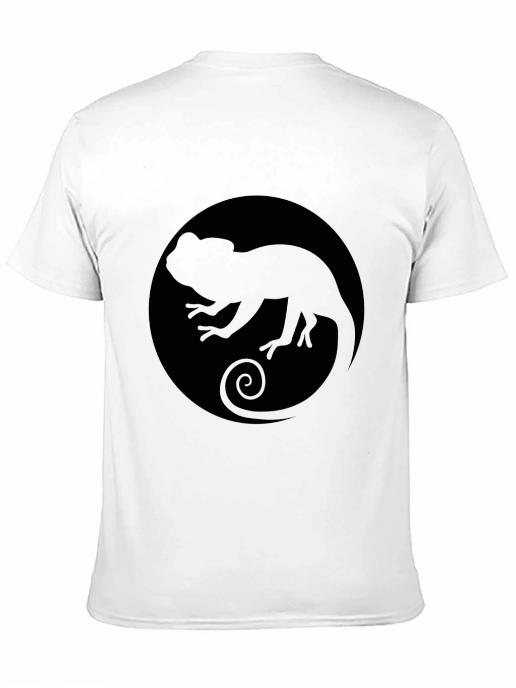 Chameleon Silhouette Black T-Shirt