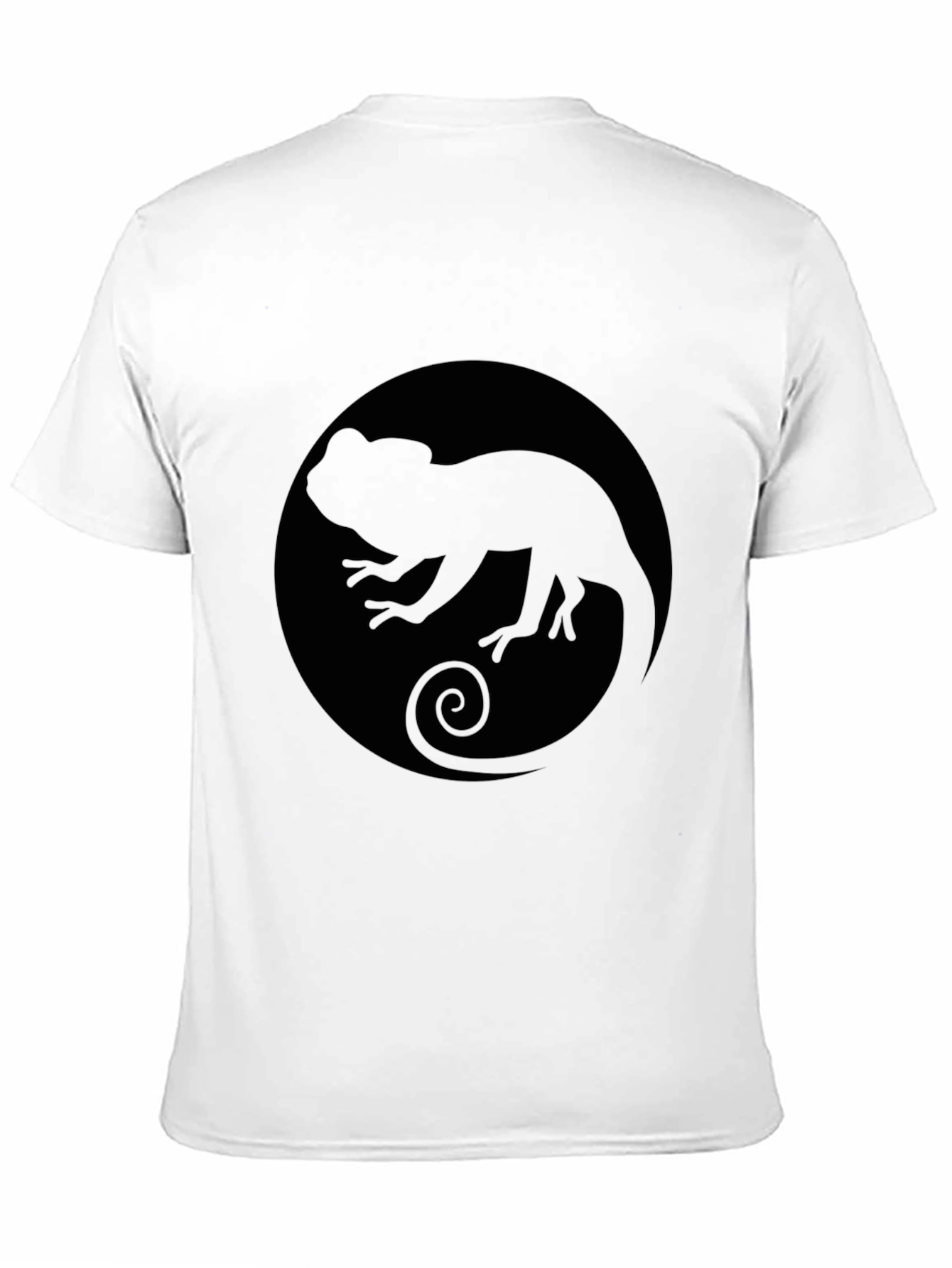 Chameleon Silhouette Black T-Shirt