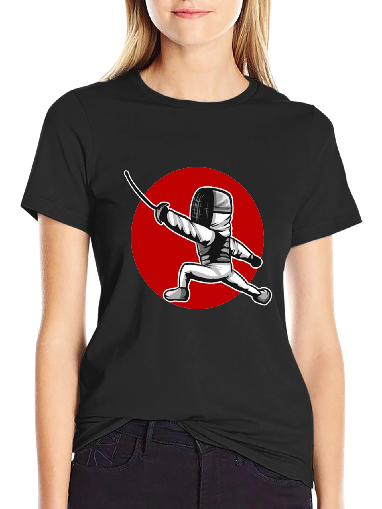 Fencing Sport Graphic T-Shirt