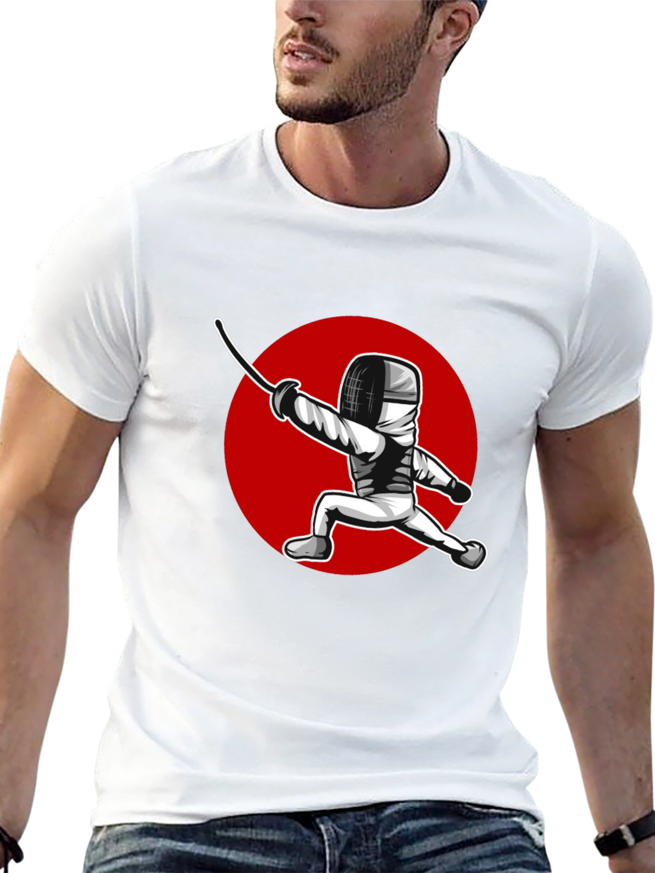 Fencing Sport Graphic T-Shirt