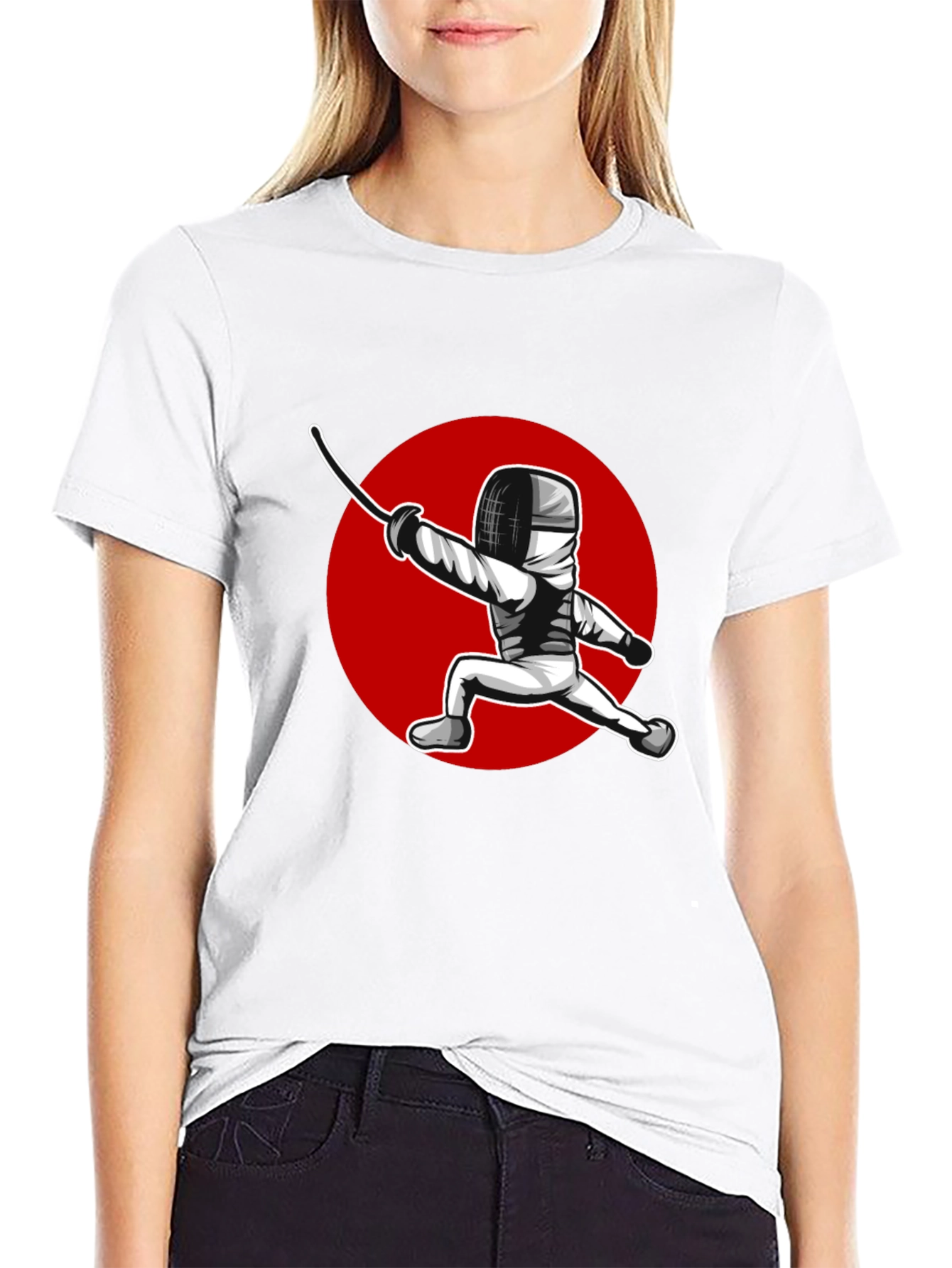 Fencing Sport Graphic T-Shirt