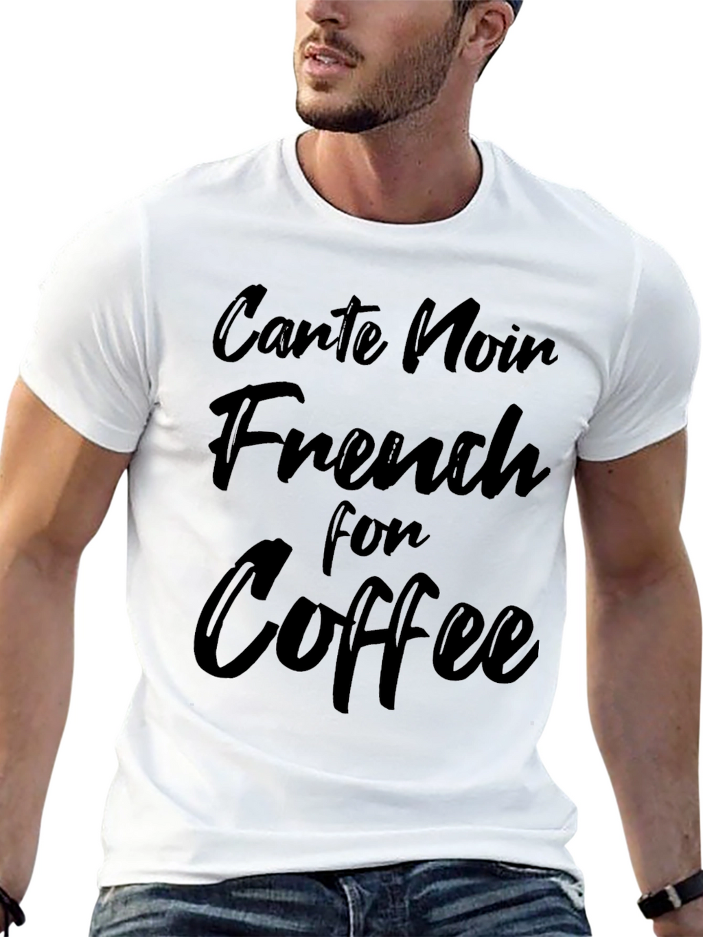 Carte Noir French for Coffee Black T-Shirt