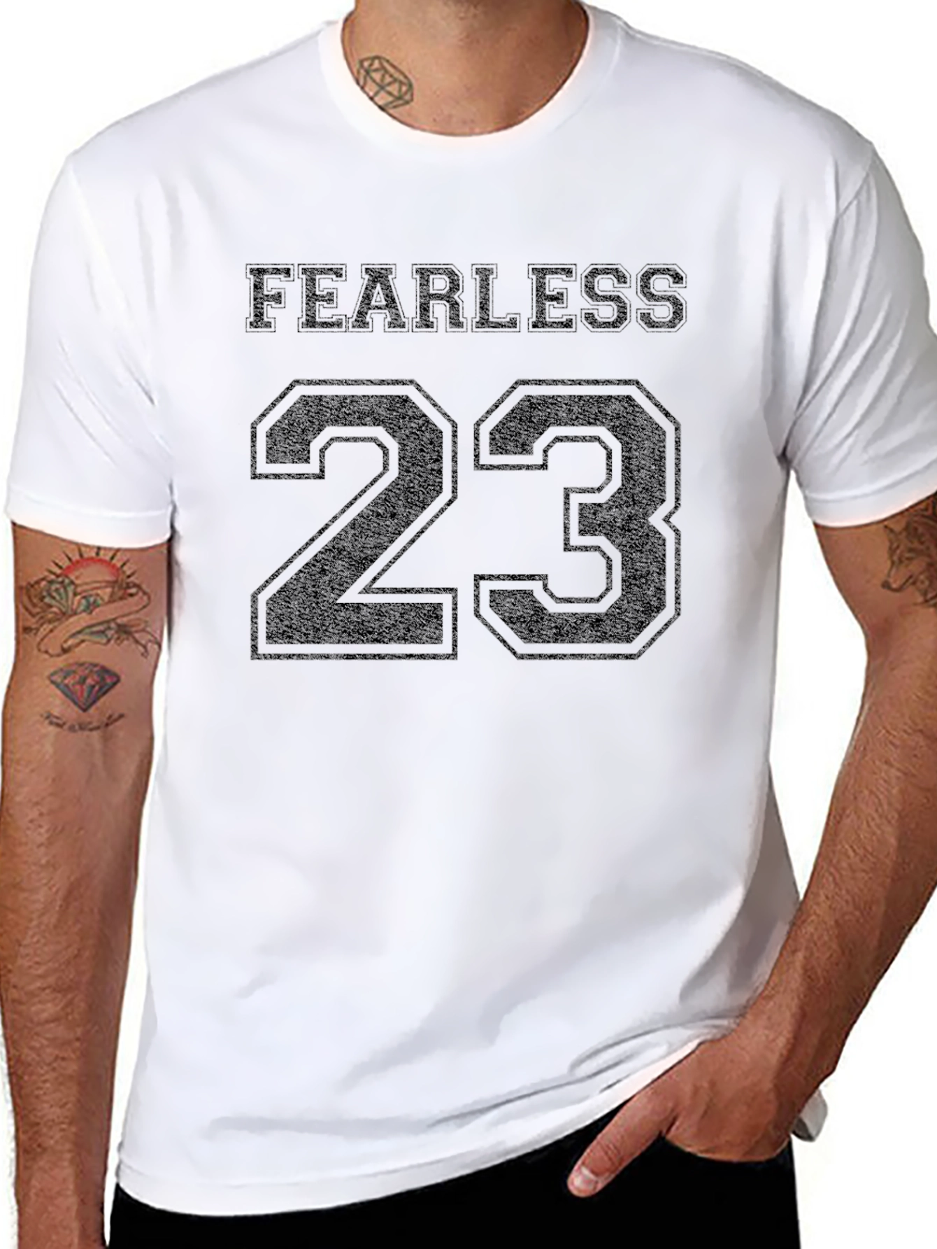 Fearless 23 Graphic T-Shirt - Black