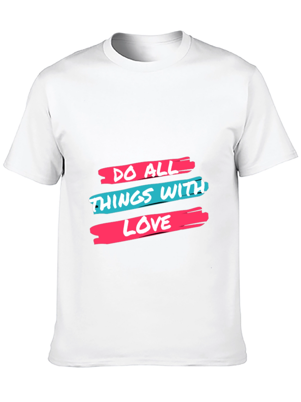 Do All Things With Love Black Tee