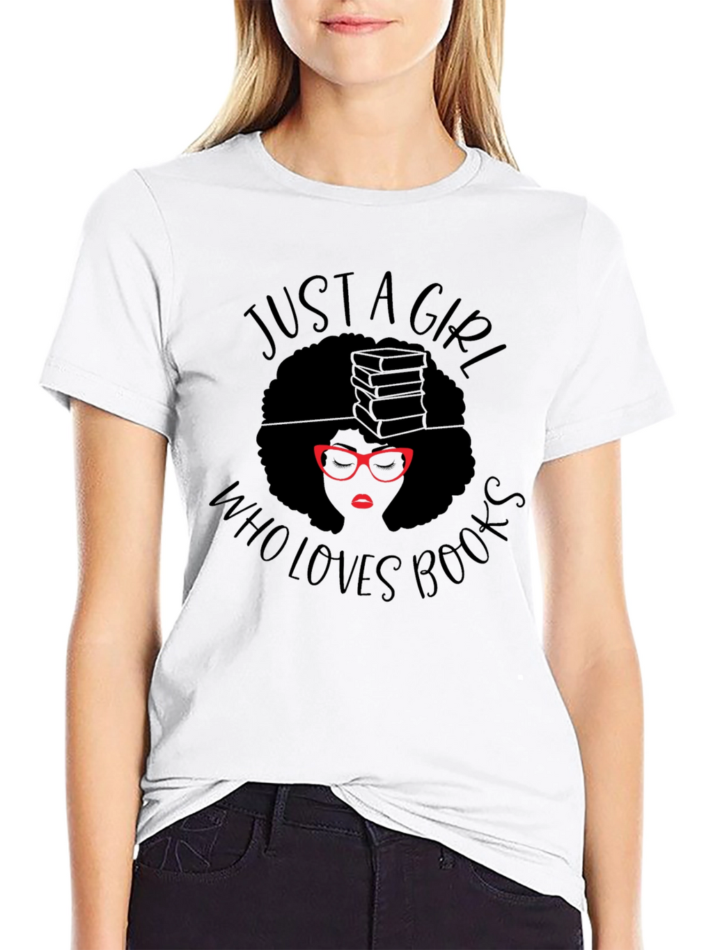 Just a Girl Who Loves Books T-Shirt