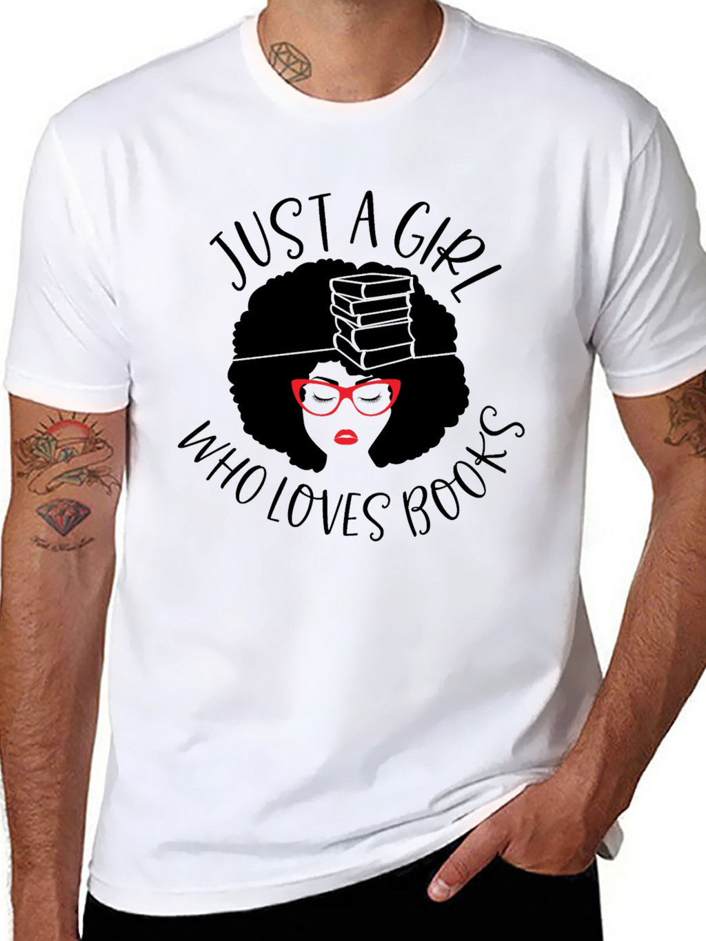 Just a Girl Who Loves Books T-Shirt
