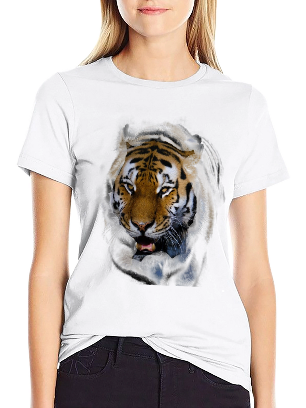Tiger Graphic Black T-Shirt - Mens