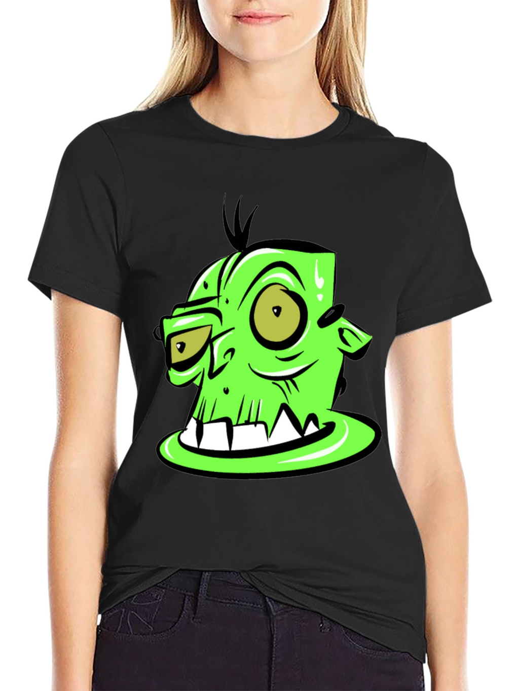 Green Monster Graphic Tee -  Unique Design