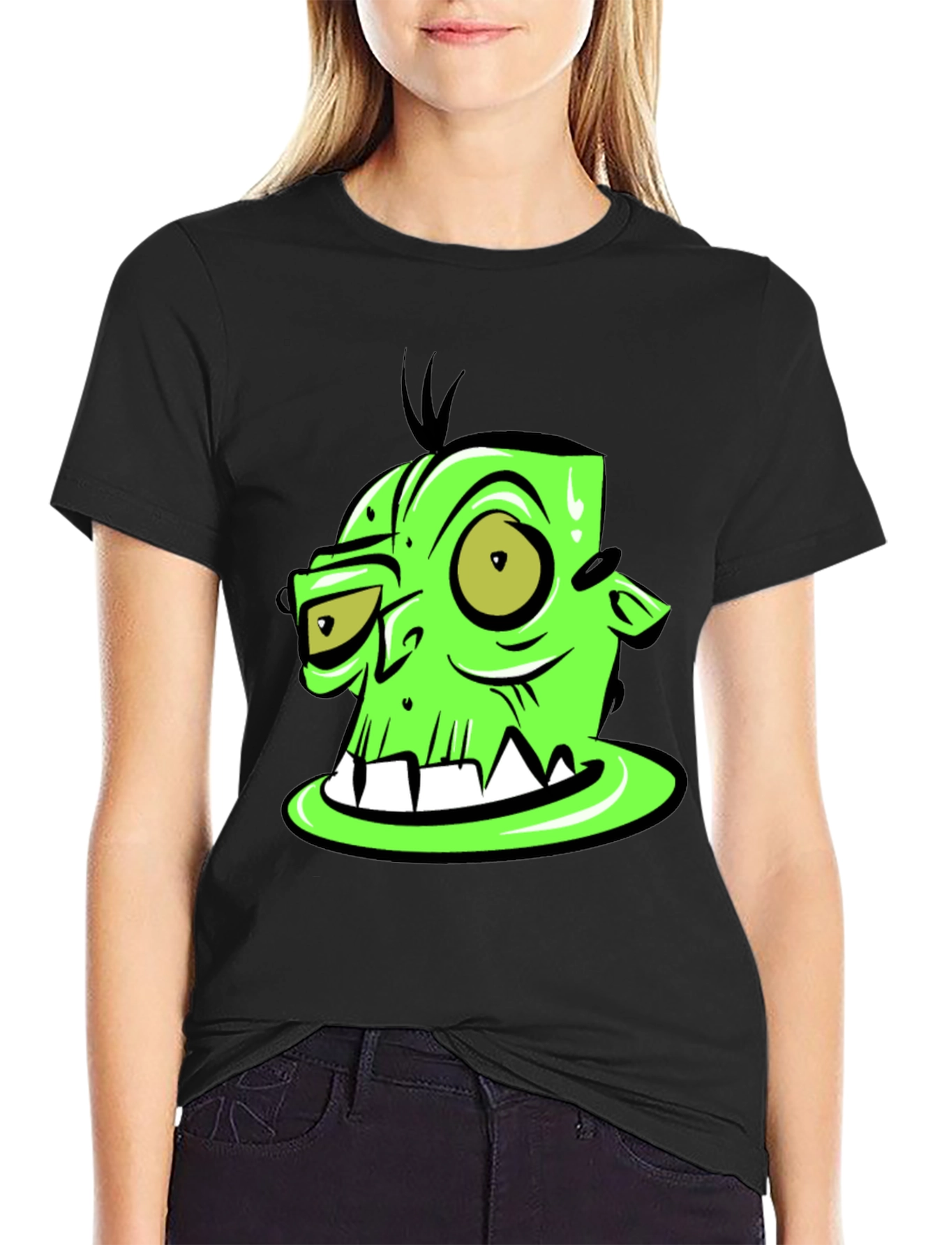 Green Monster Graphic Tee -  Unique Design