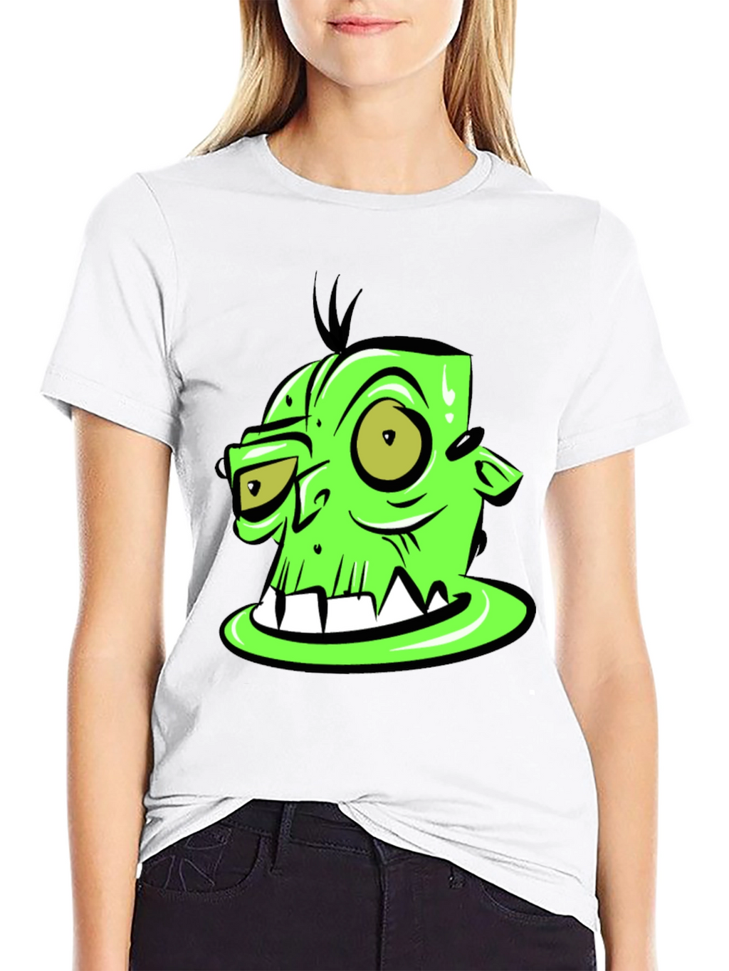 Green Monster Graphic Tee -  Unique Design