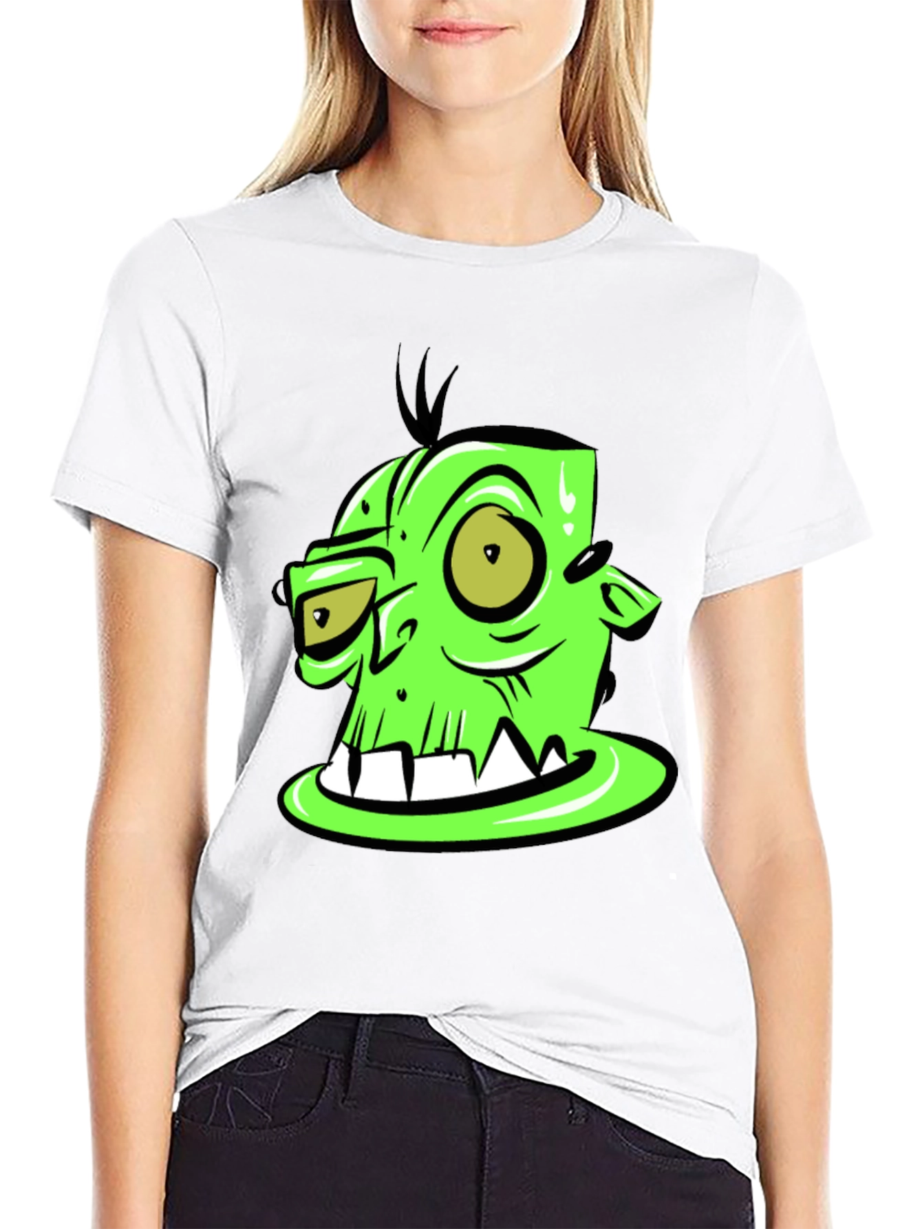 Green Monster Graphic Tee -  Unique Design