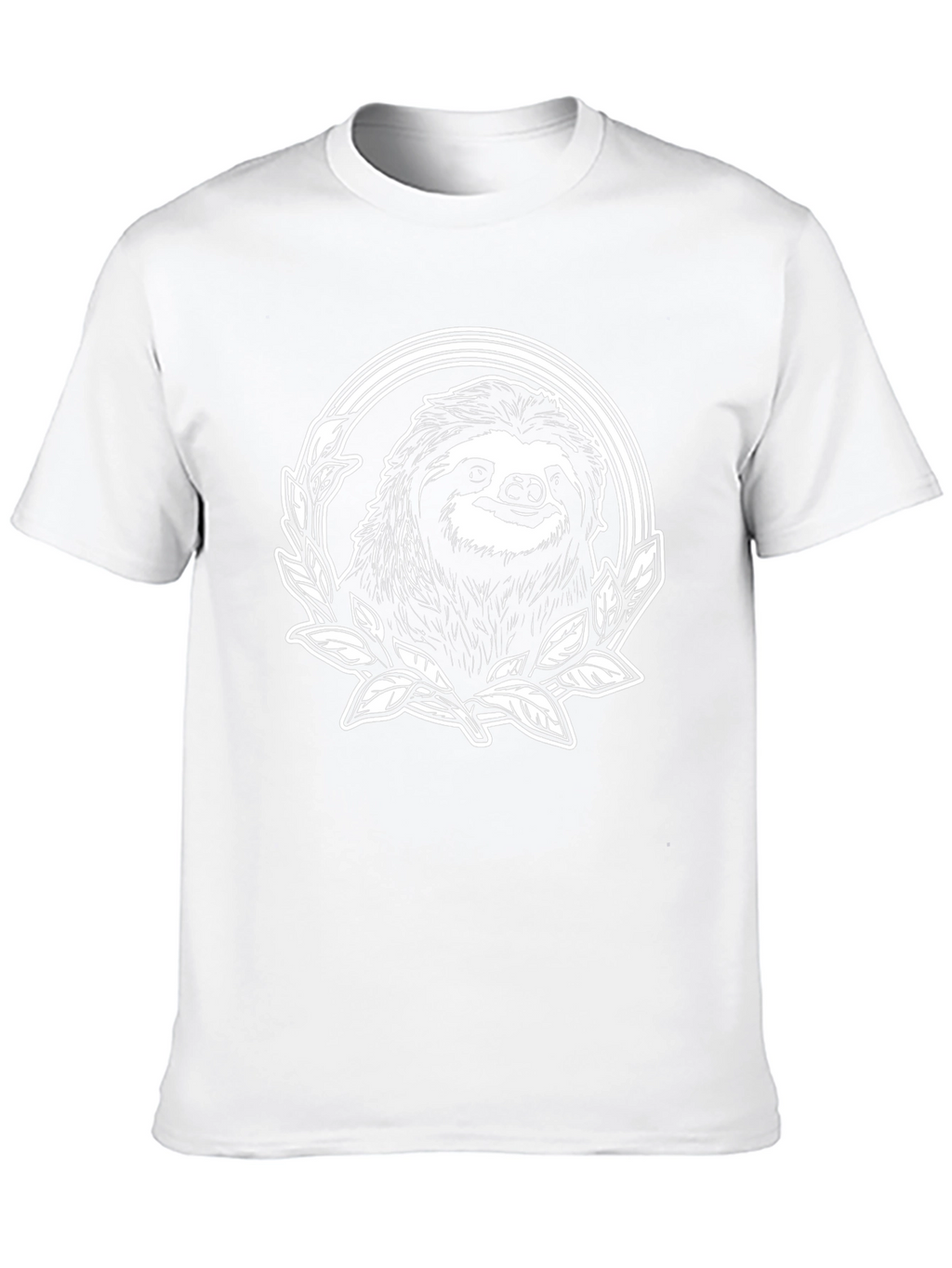 Sloth Graphic Tee - Black Cotton T-Shirt