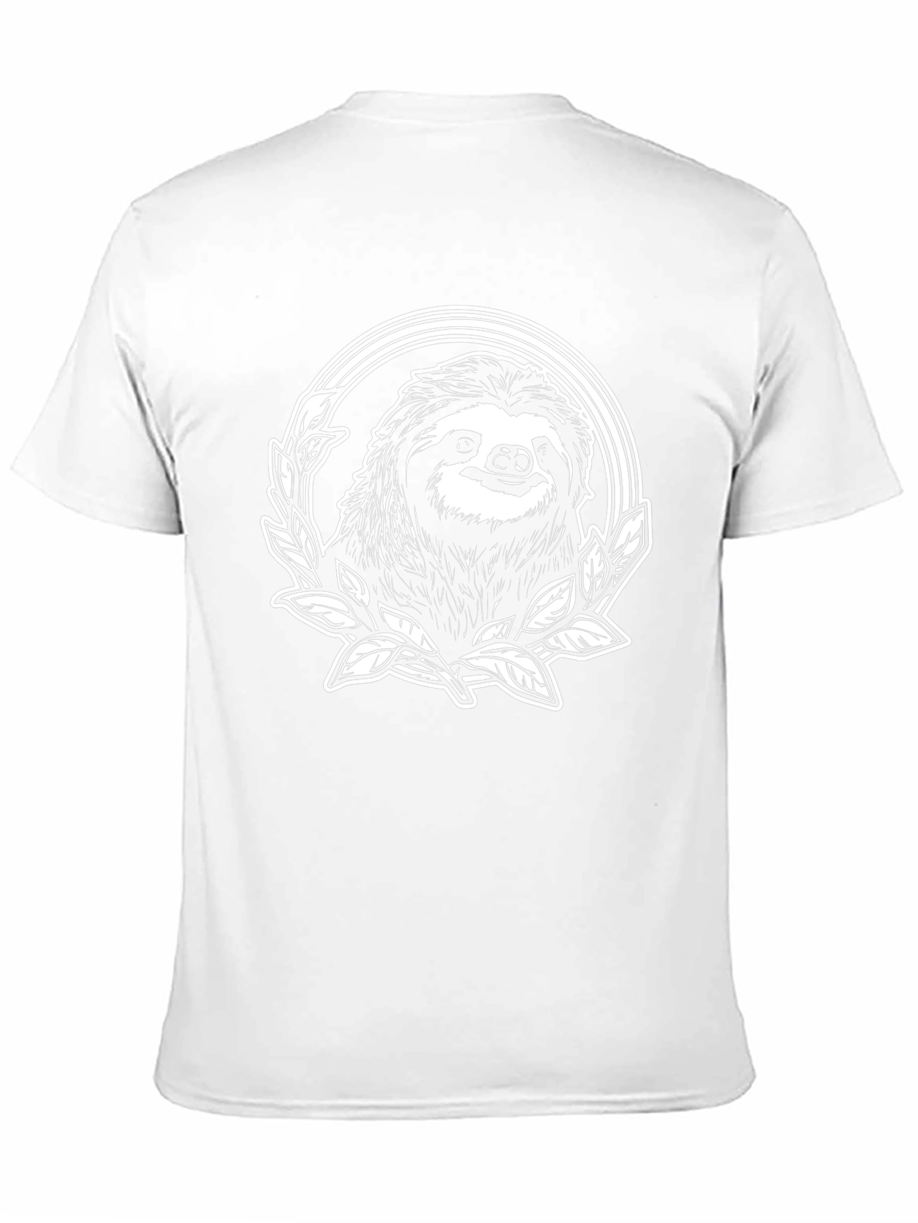 Sloth Graphic Tee - Black Cotton T-Shirt