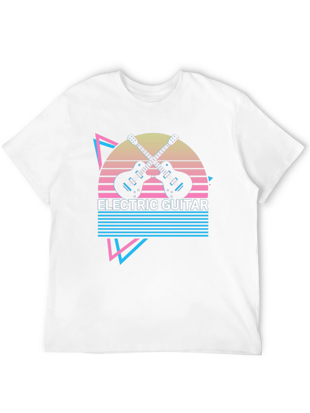 Electric Guitar Retro T-Shirt - Music Lover Tee