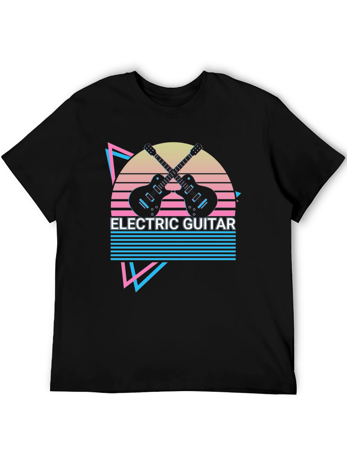 Electric Guitar Retro T-Shirt - Music Lover Tee