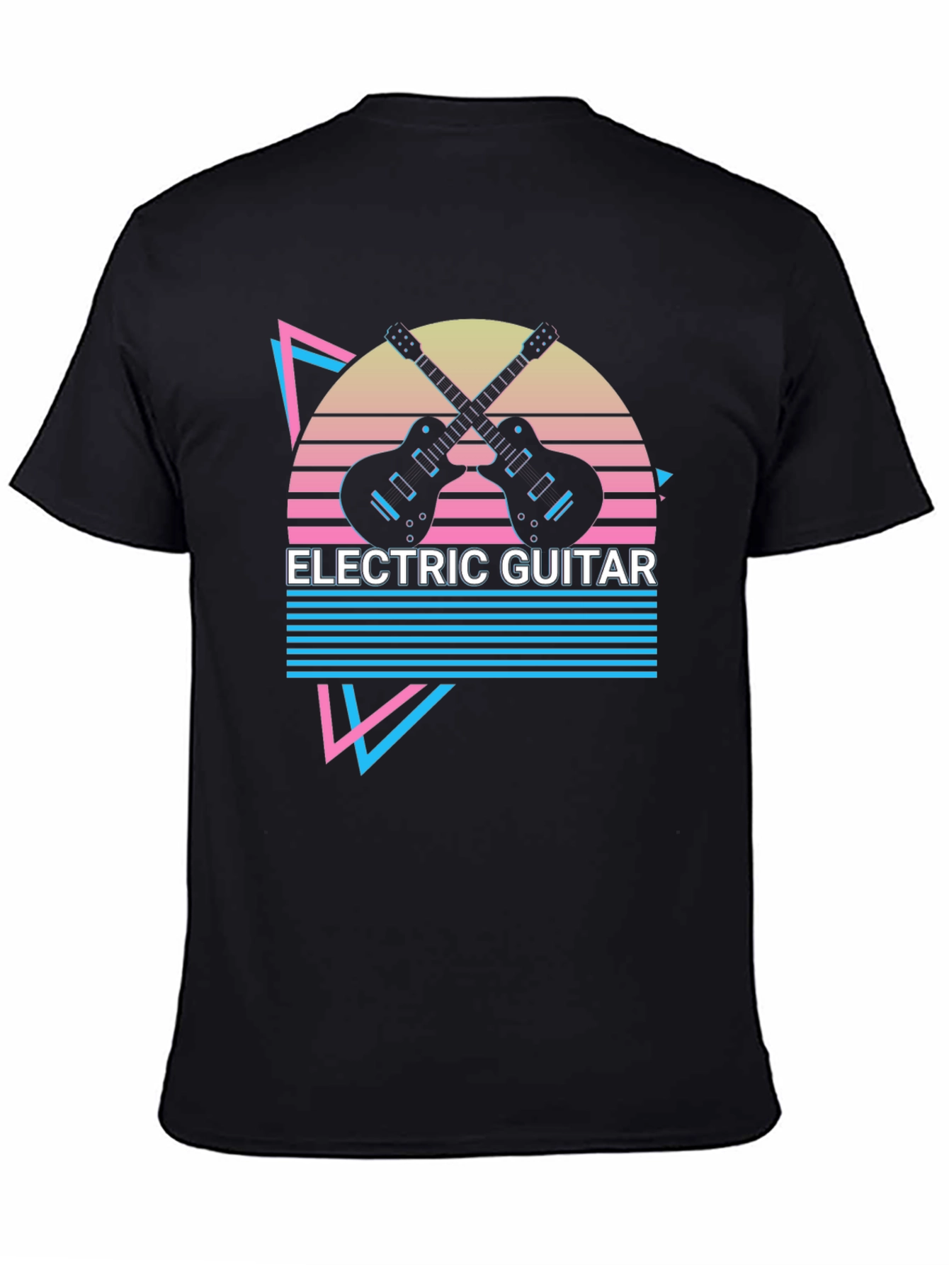 Electric Guitar Retro T-Shirt - Music Lover Tee