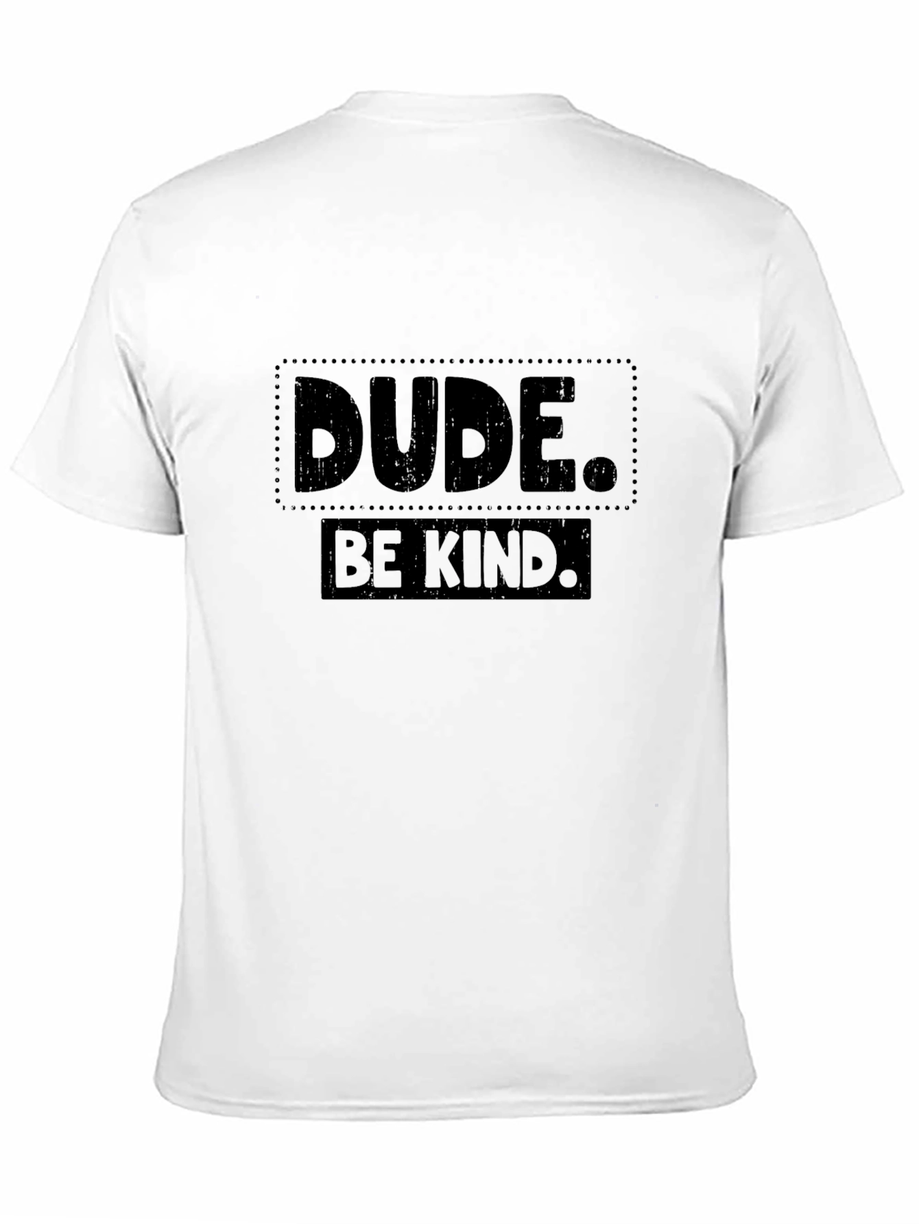 Dude Be Kind Graphic Tee - Black Cotton T-Shirt